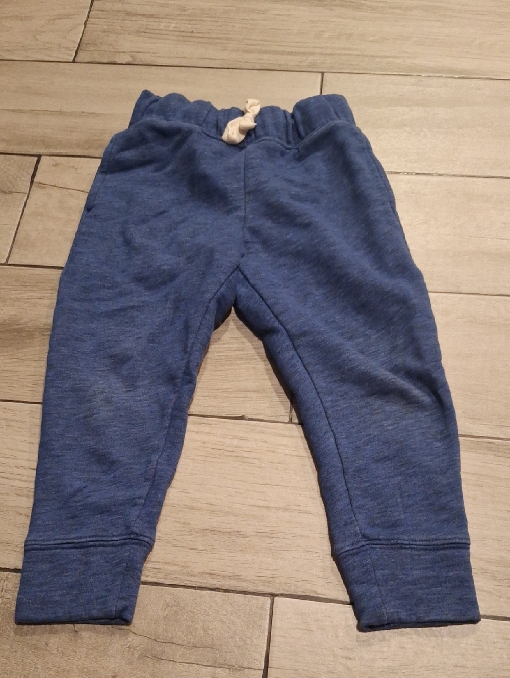 🍁The Children's Place Navy Blue Jogger Sweatpants with Cream Drawstring🍦